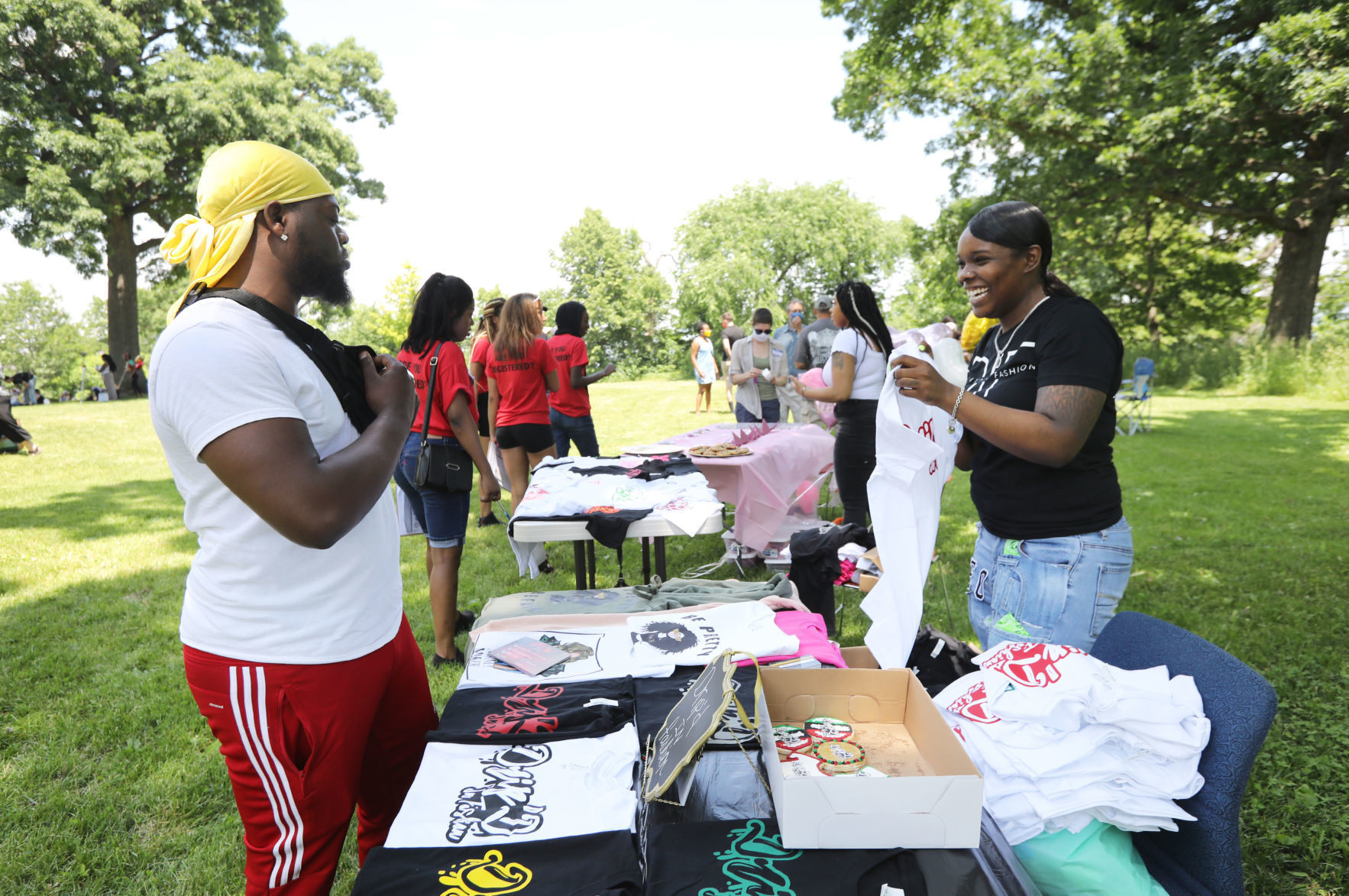 Juneteenth rally at Olin Park